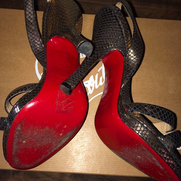 Christian Louboutin Shoes - Louboutin gold sandal/slingback